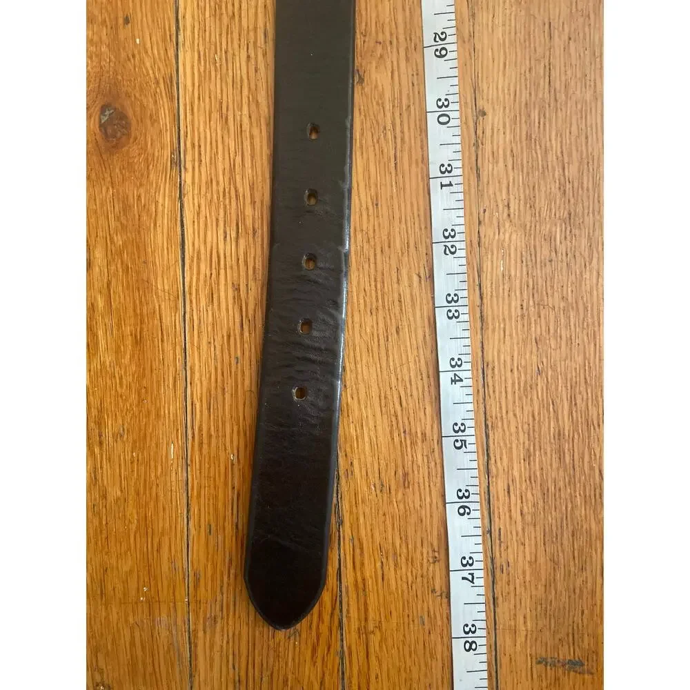 OLD NAVY Distressed Black Leather Belt Womens sz 32 (Runs small)